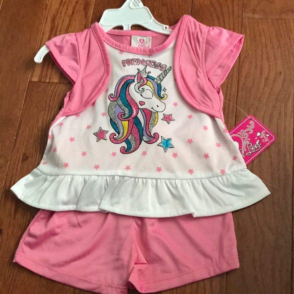 NWT 24 mth Unicorn Princess outfit